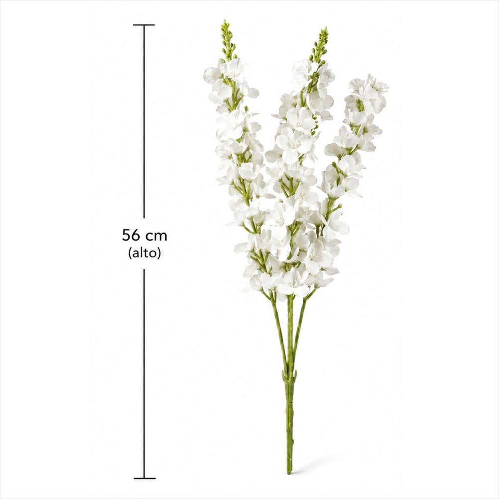Ramo Artificial De Flores Blancas Decorativas img #3
