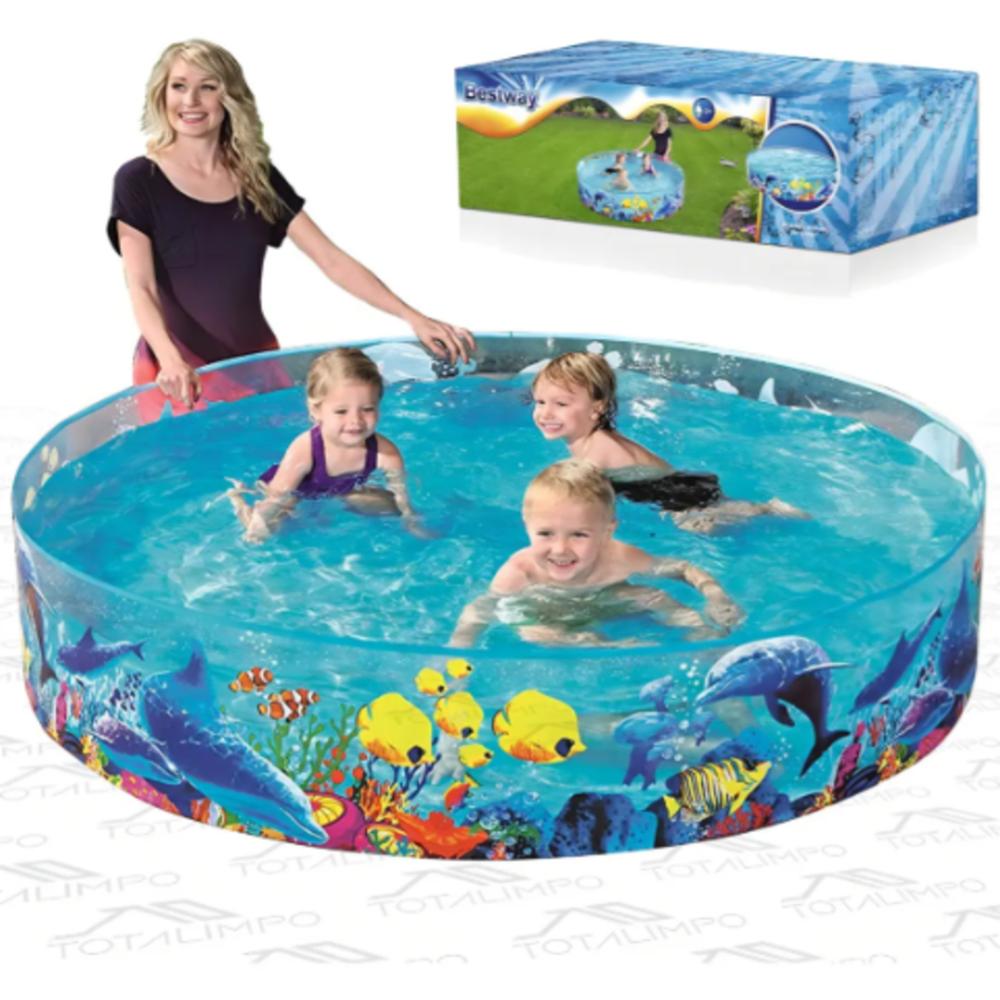Alberca Circular Infantil De Peces Piscina De 183 Cm img #2