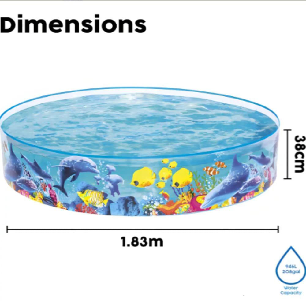 Alberca Circular Infantil De Peces Piscina De 183 Cm img #3