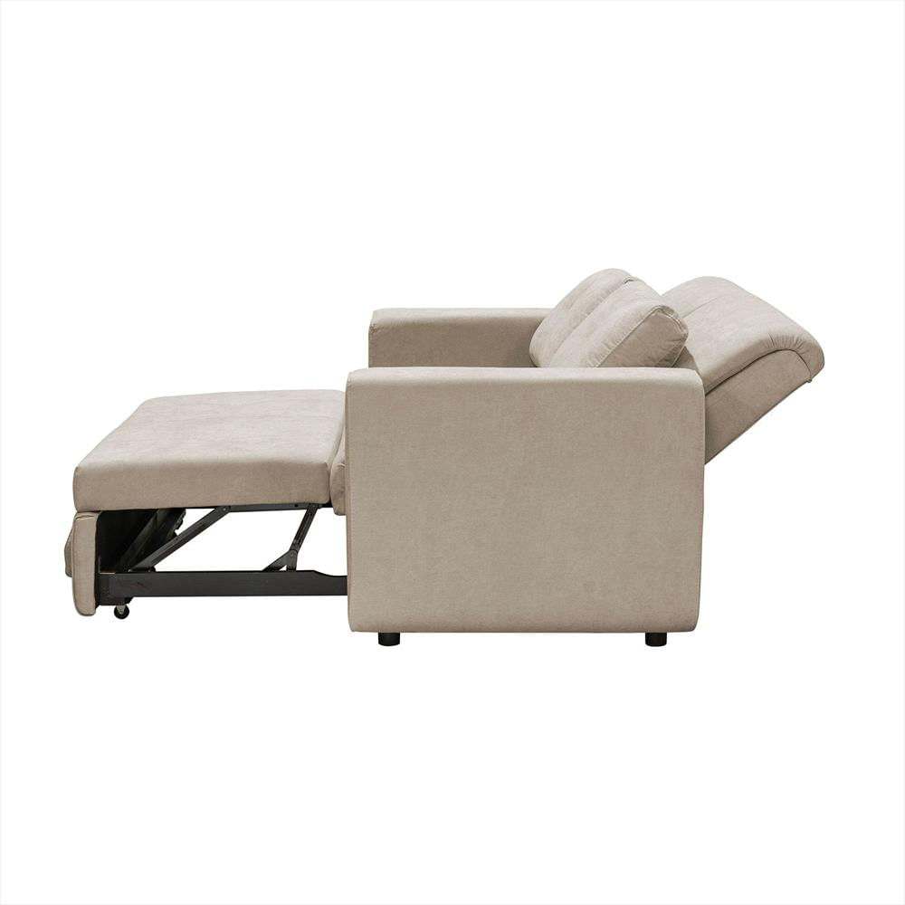 Sofa Cama Bourbon 1.40 Tela Premium Camel img #2