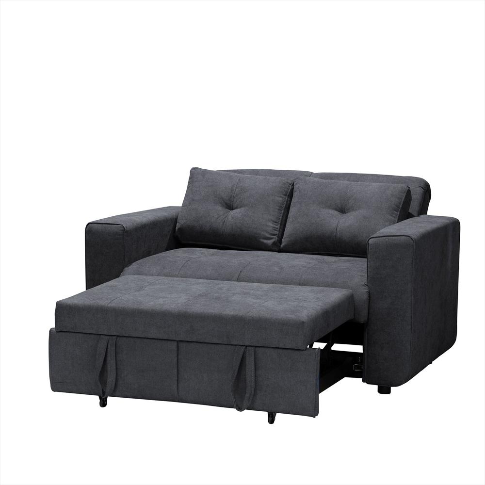Sofa Cama Bourbon 1.10 Tela Premium Gris img #2