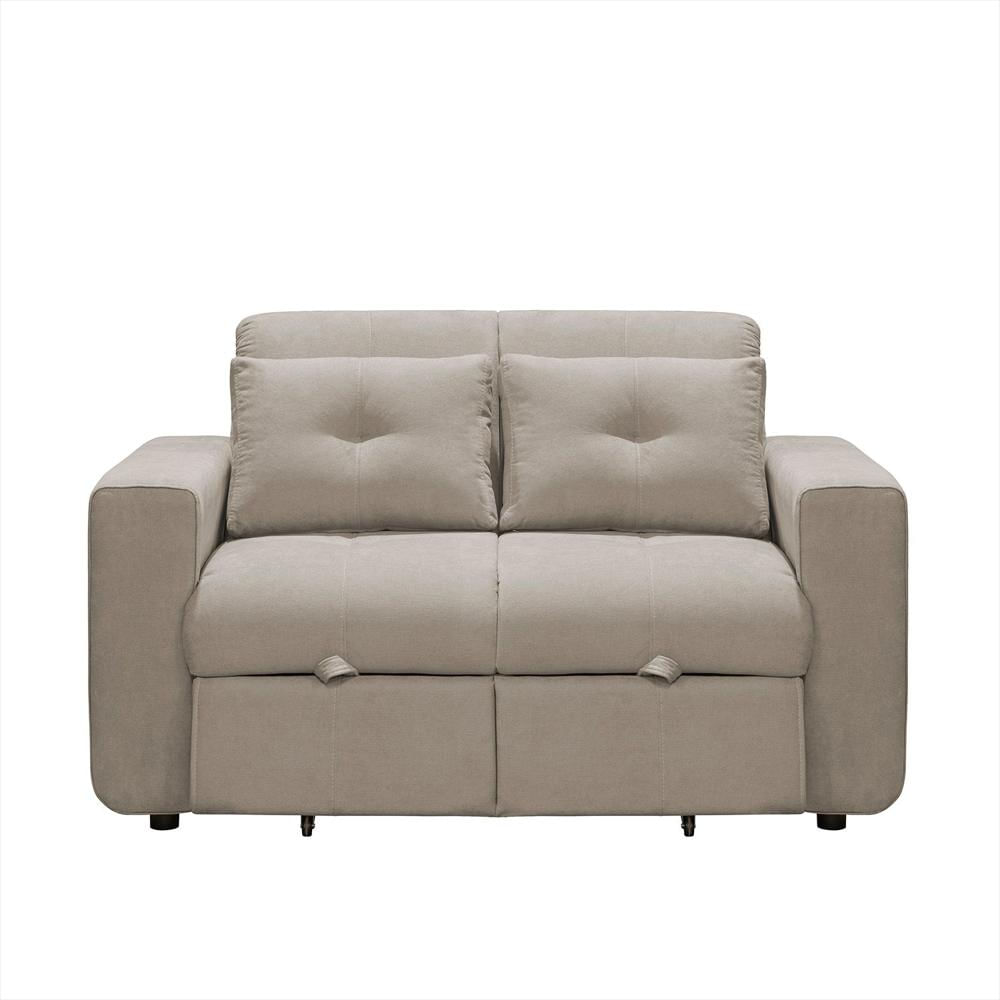Sofa Cama Bourbon 1.10 Tela Premium Camel img #1