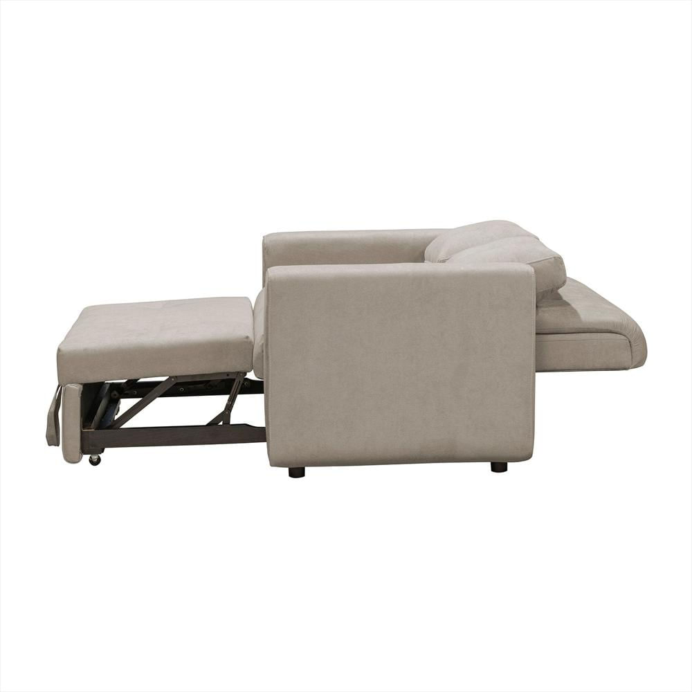 Sofa Cama Bourbon 1.10 Tela Premium Camel img #3