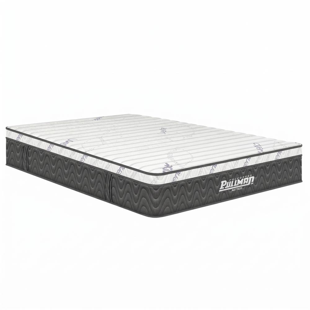Colchón Pullman King 200X200 Rollpack Euro U Banda Gris img #1