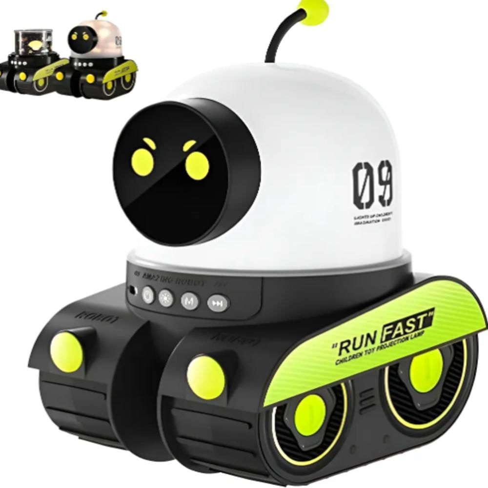 Proyector De Robot De Luz Nocturna Recargable img #1