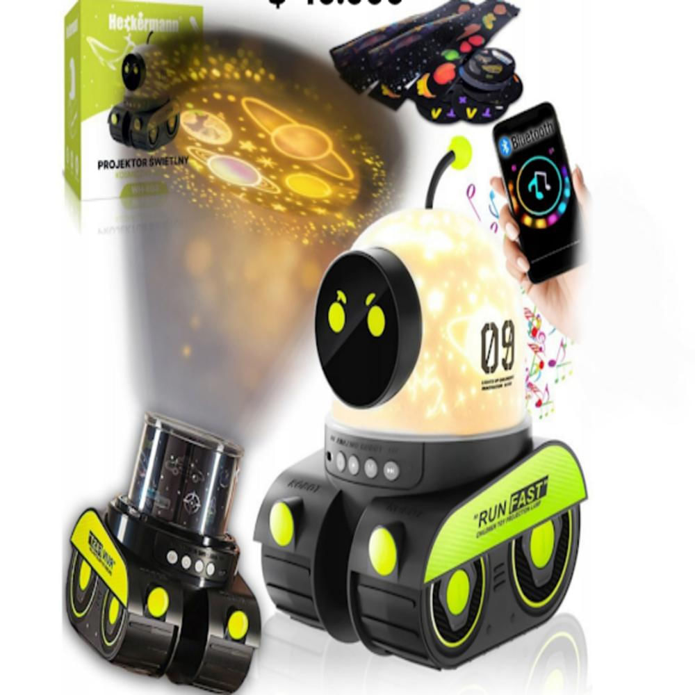 Proyector De Robot De Luz Nocturna Recargable img #5