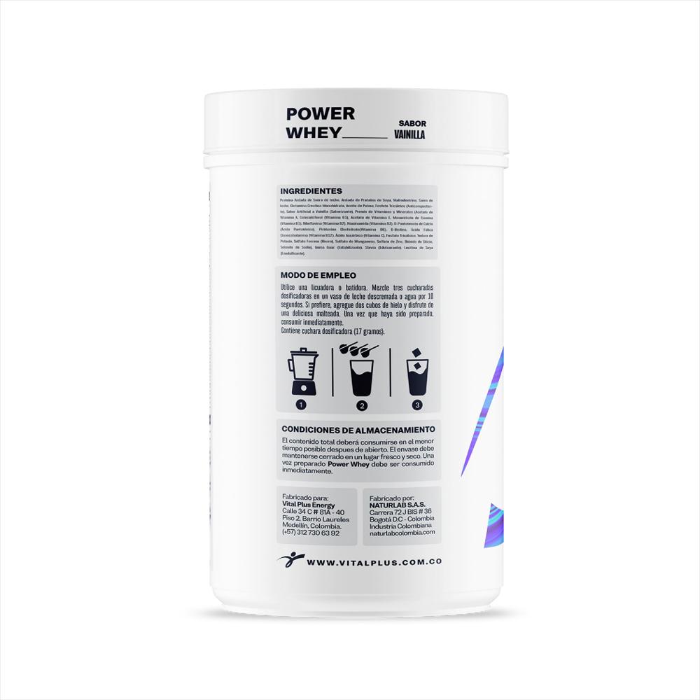 Power Whey Malteada Con Proteína Creatina Glutamina img #2