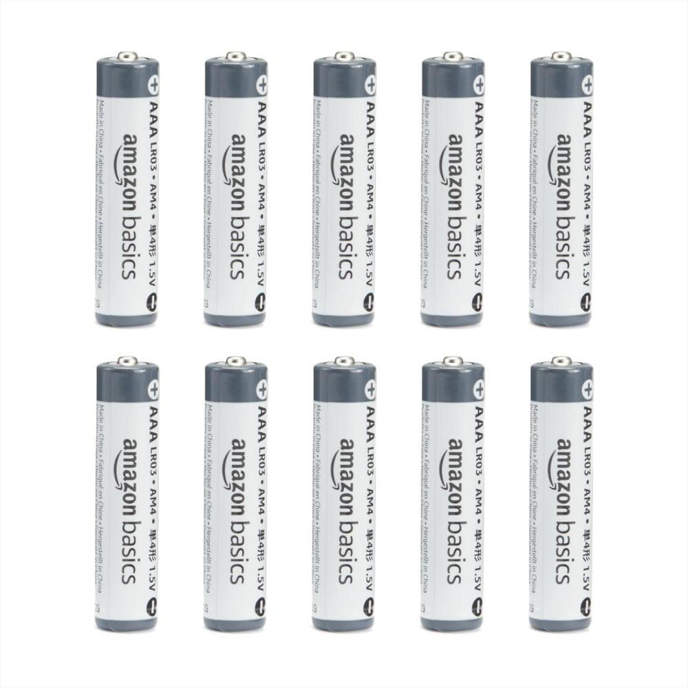 Pilas Aaa Alcalinas Amazon Basics Pack 10 Industriales 1.5V img #1