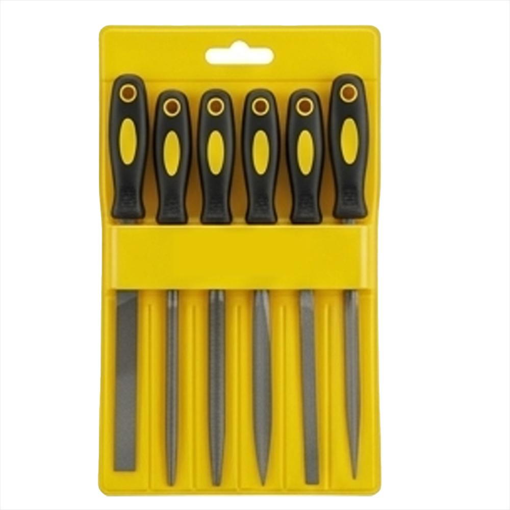 Set Limas Junior Mango Plástico 6Pcs Acero Uyustools 3X140 img #1