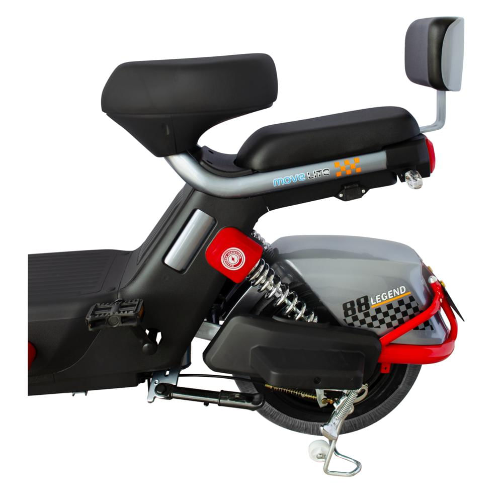Bicicleta Electrica Legend Gris Con Rojo img #5