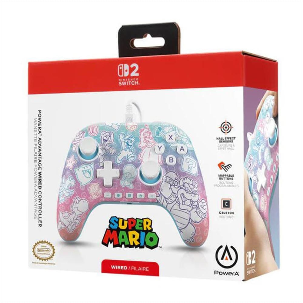 Control Powera Advantage Para Nintendo Switch 2 Mushroom Kingdom img #2