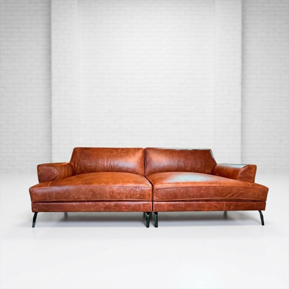 Sofá Mork 250Cm X 95Cm Cuero Natural img #1