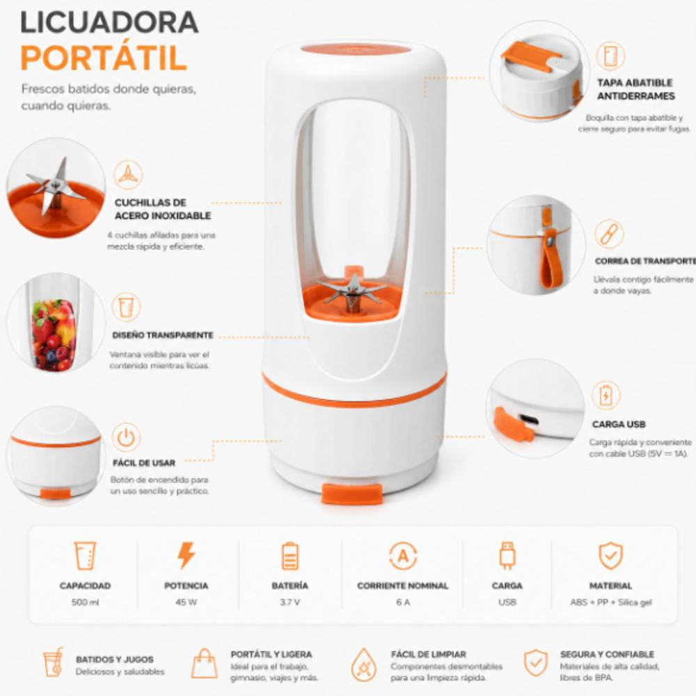 Botilo Licuadora 500Ml img #2
