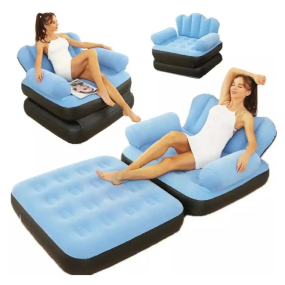 Sofá Inflable, Silla De Doble Uso, Cama Plegable Multifunció Isa 2 img #1