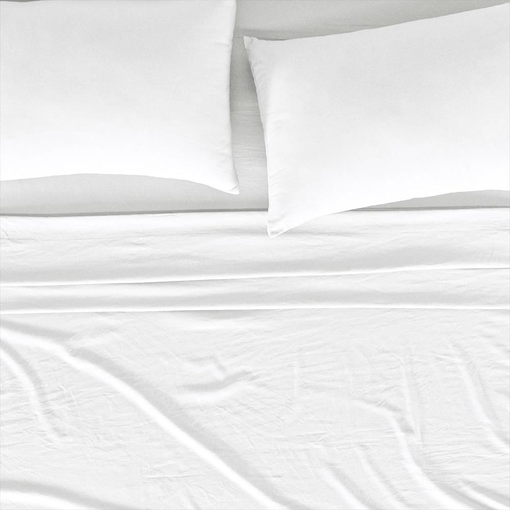 Sábanas Viasoft Washed Blanco, Para Cama Queen img #8