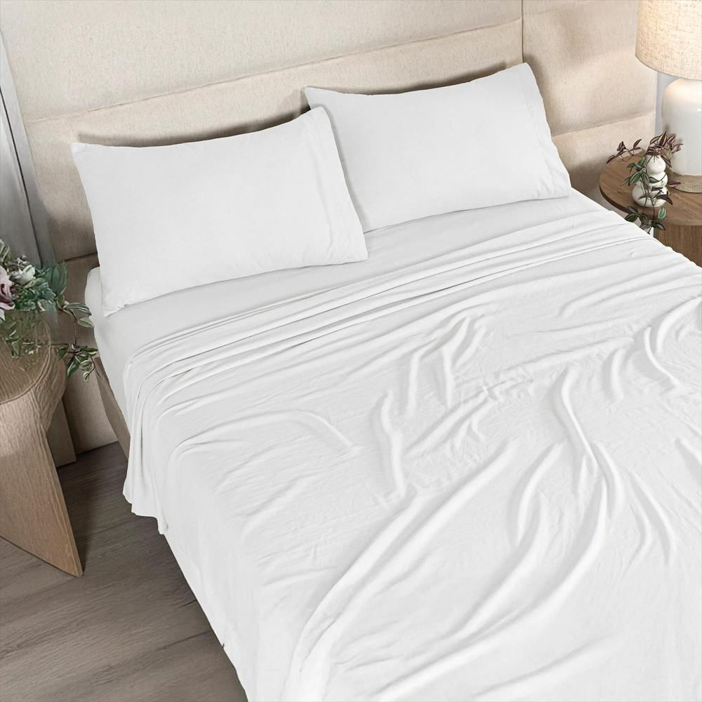 Sábanas Viasoft Washed Blanco, Para Cama King img #1