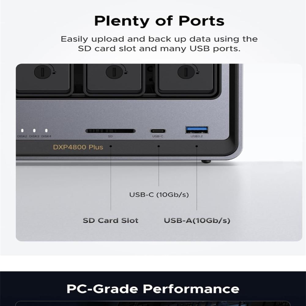 Nas Ugreen Dxp4800 Plus 8 Ram Core Intel Pentium Gold img #4