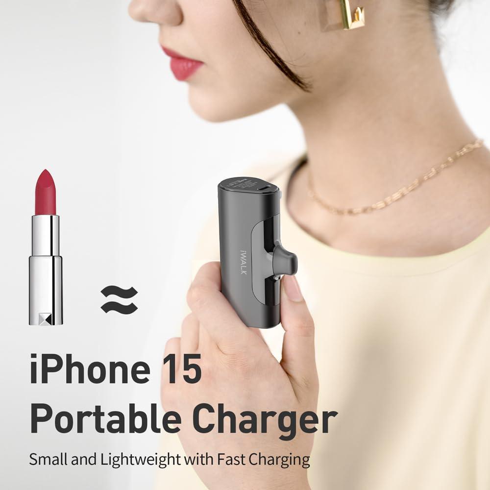 Power Bank Iwalk 4500Mah 20W Usb C Compacto Para Iphone Y Android img #4