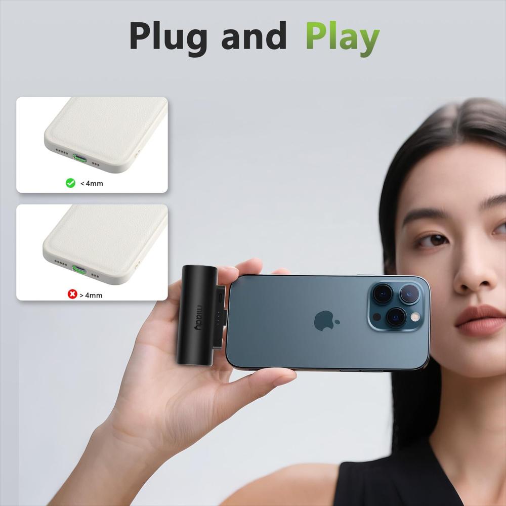 Pack De 2 Power Bank Miady Mini 5000Mah Con Conector Usb C Integrado img #2