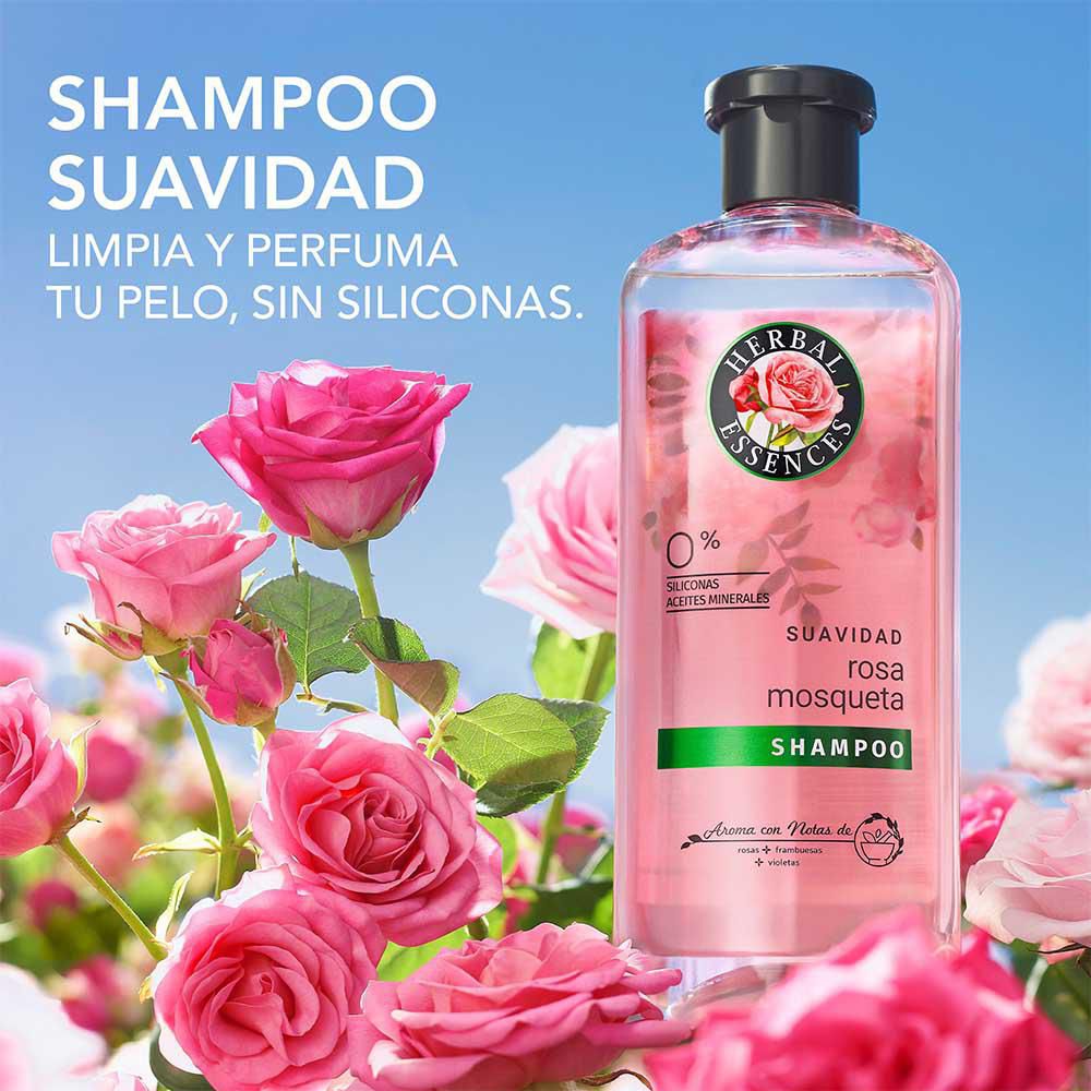 Shampoo HERBAL ESSENCES Suavidad Rosa Mosqueta (400  ml) img #2