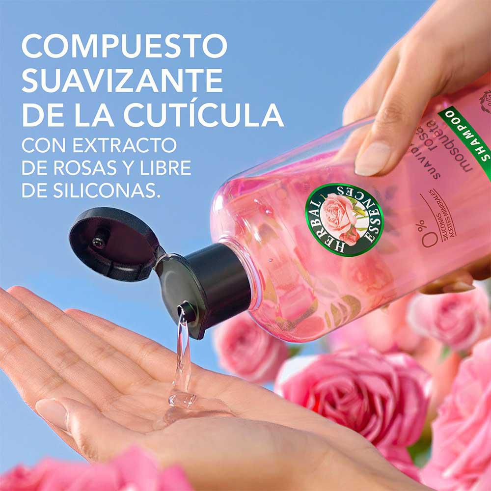 Shampoo HERBAL ESSENCES Suavidad Rosa Mosqueta (400  ml) img #4