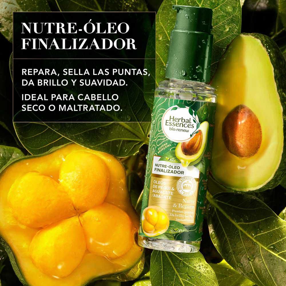Aceite reparador de puntas HERBAL ESSENCES BIO RENEW nutre e hidrata (95  ml) img #2