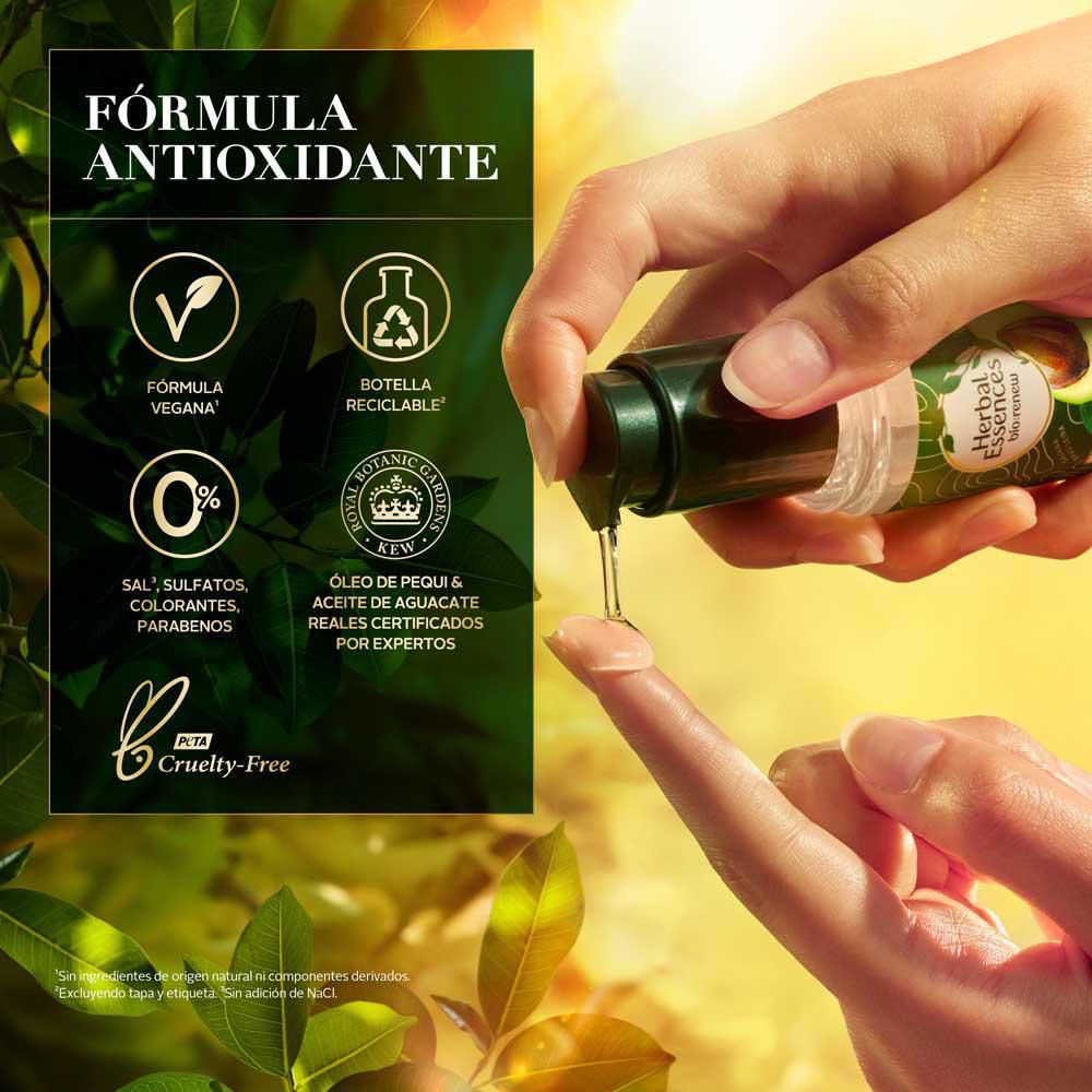 Aceite reparador de puntas HERBAL ESSENCES BIO RENEW nutre e hidrata (95  ml) img #5