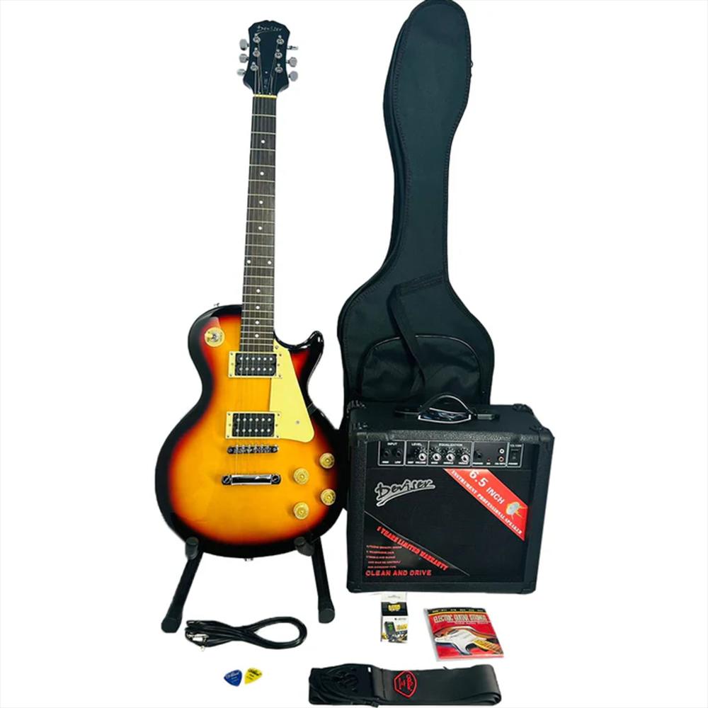 Kit Guitarra Eléctrica Deviser Lp100 3Ts + Amplifi + Estuche img #1