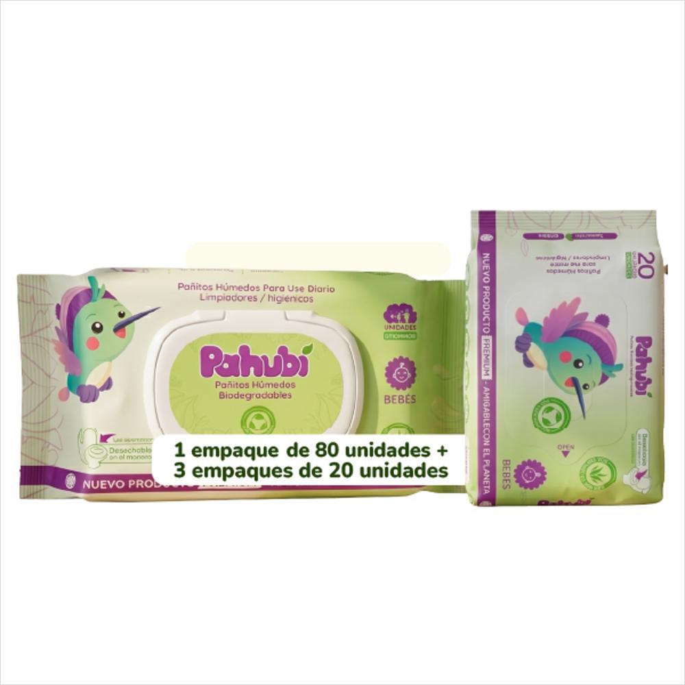 Pañitos Humedos Biodegradables Bebe Combo1 img #1