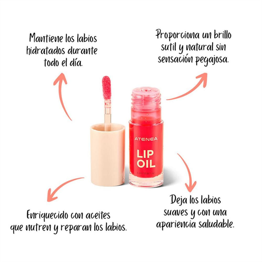 Lip Oil Atenea Soft Red 5Ml img #3