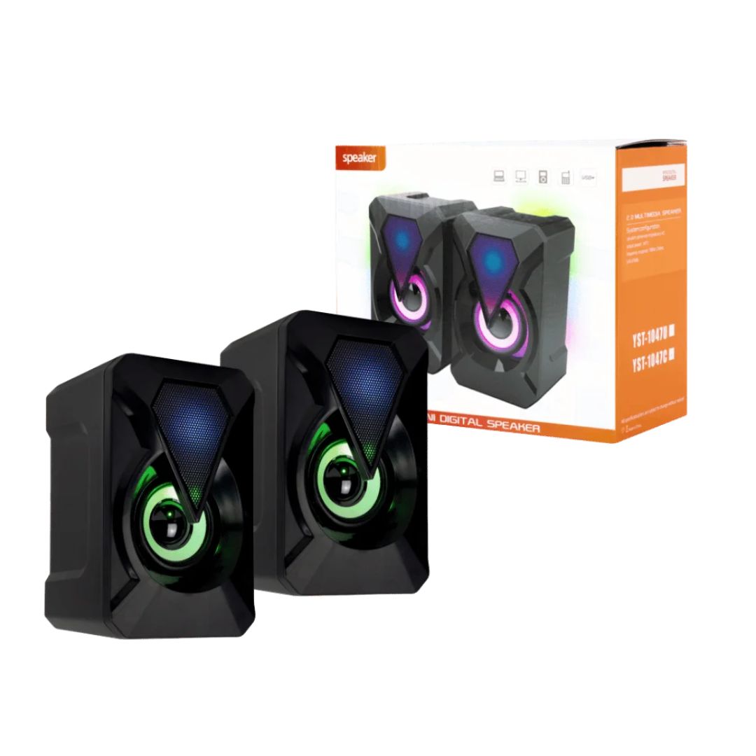 Speakers Solo Usb + Tipo C Rgb Para Pc Yst-1047u 11322