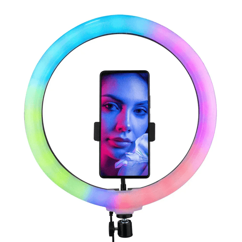 Aro D Luz 33 Cms Rgb+Tripode 2.1mtrs Mj 30555