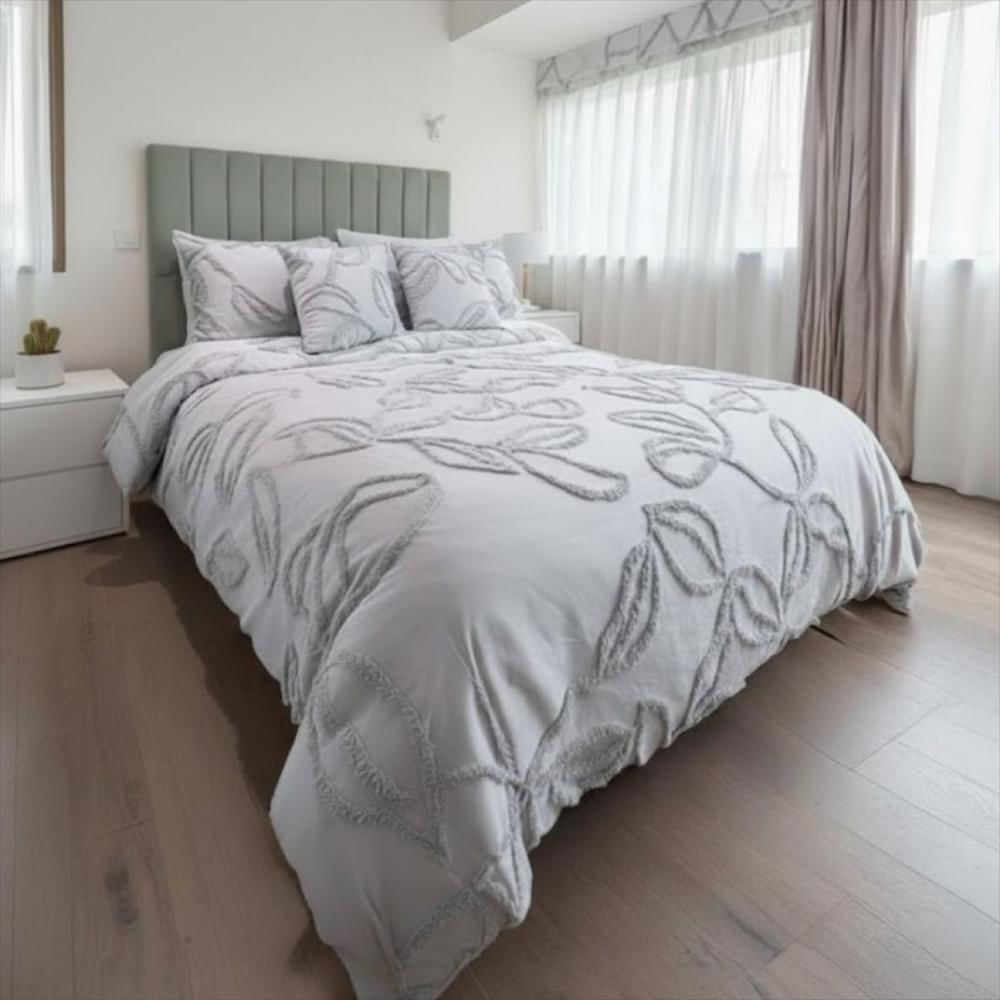 Funda Duvet Harmony Leaf Gris Doble img #1