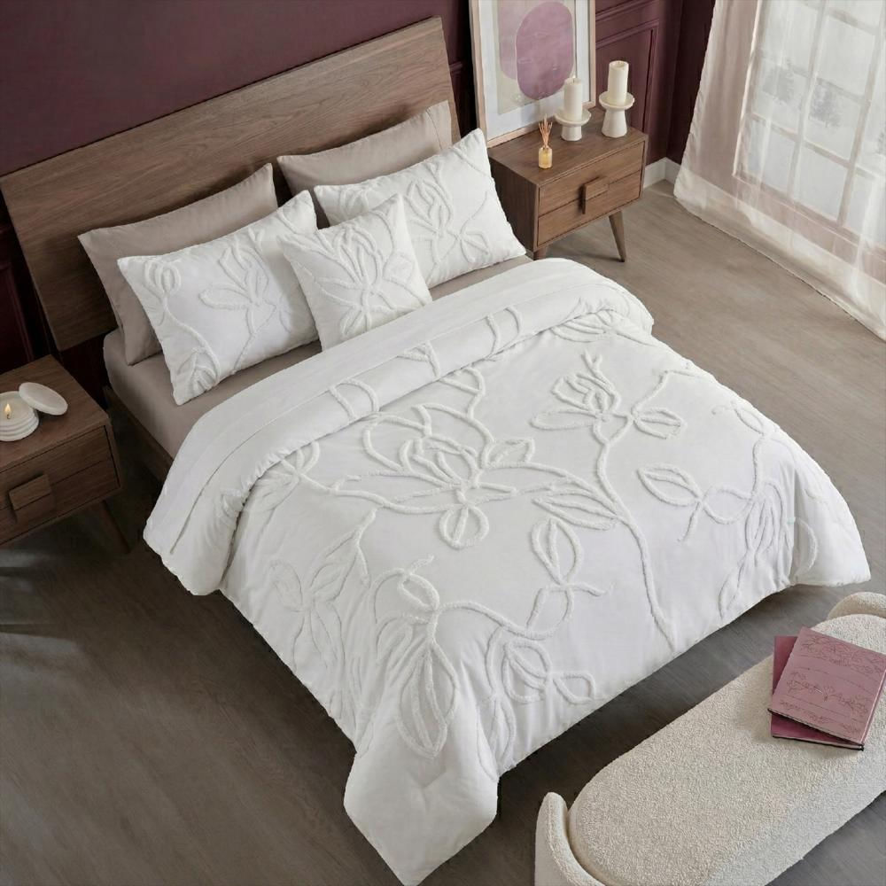Funda Duvet Harmony Leaf Blanco King img #3