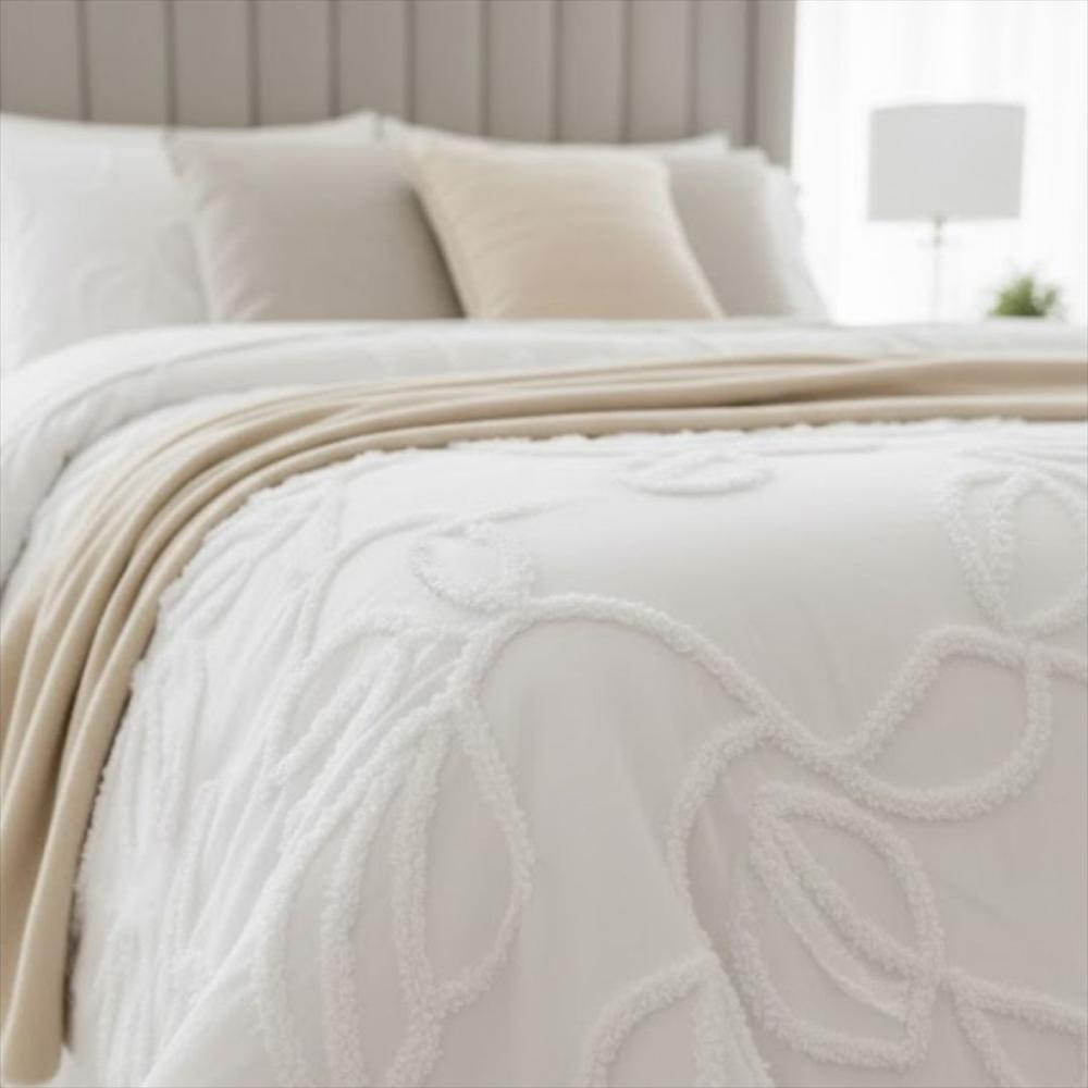 Funda Duvet Harmony Leaf Blanco Doble img #2