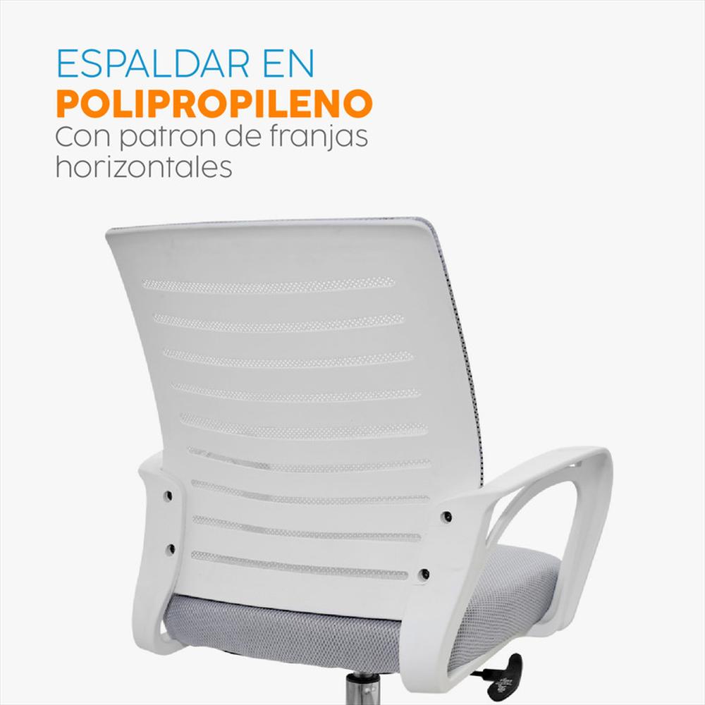 Silla De Escritorio Lux Gris/Blanco Bonno img #5
