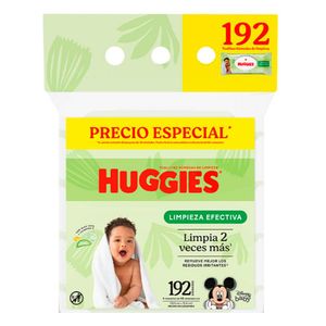 Toallitas húmedas HUGGIES limpieza efectiva (192 und)