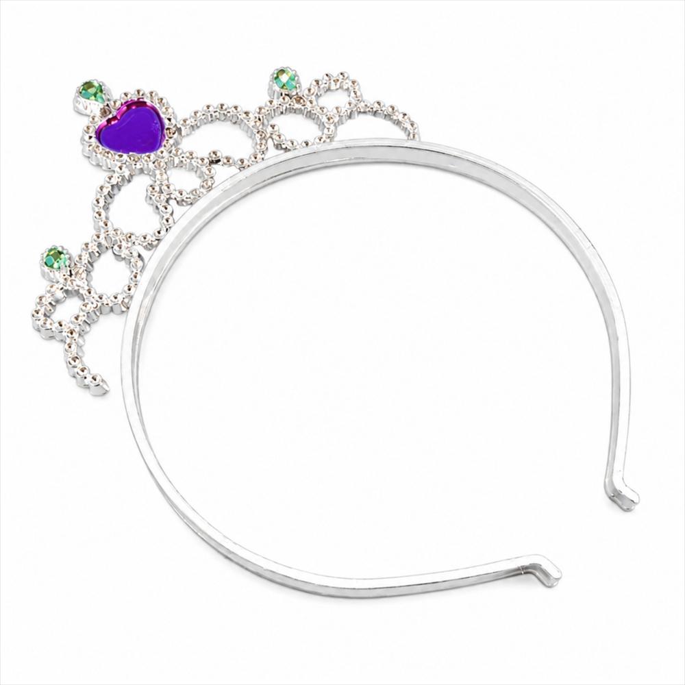 Diadema Tiara De Princesa Infantil Con Corazón Morad img #2