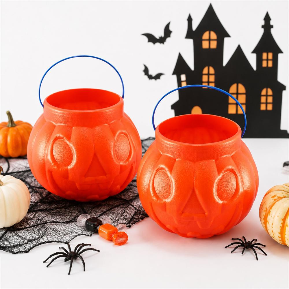 Set De 2 Calabazas Para Dulces De Halloween img #3
