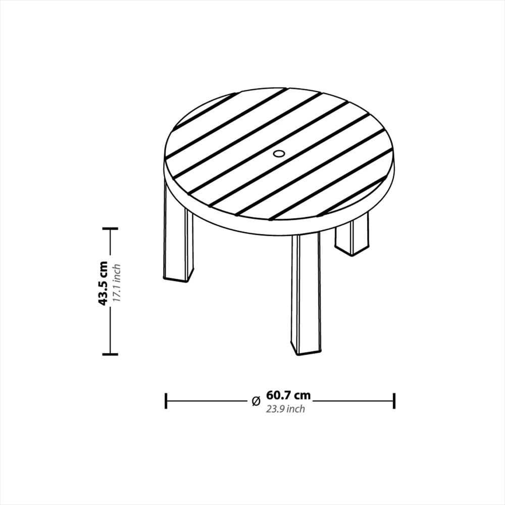 Mesa De Centro Redonda Barú Rimax Ref.12956 Mocca img #4