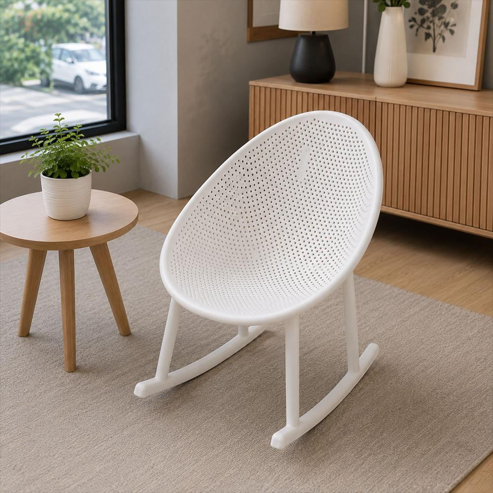 Silla Mecedora Bávaro Maruplas Ref.Ho0112556 Blanco img #2
