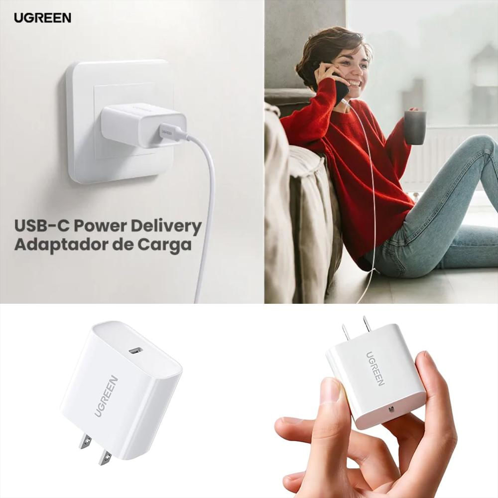 Cargador Carga Rapida De 20W Ugreen Entrada Usb Tipo C img #5