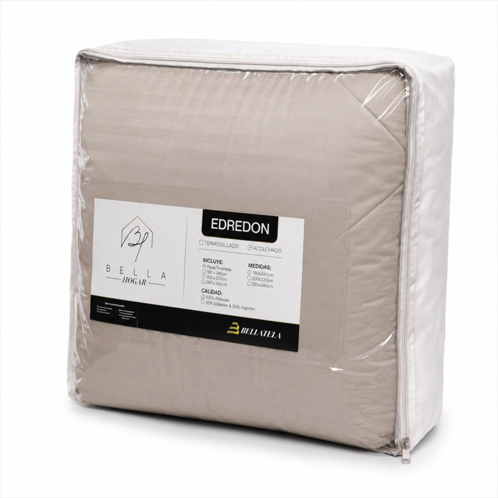 Edredon Acolchado 1.80Mx2.40M Crema img #1