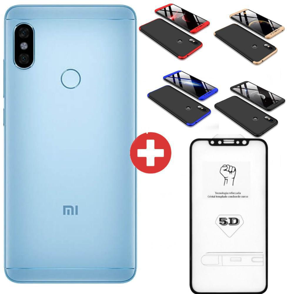 Celular Xiaomi Note 5 Azul 64Gb + Forro 360 Gr + Vidrio 5D img #1