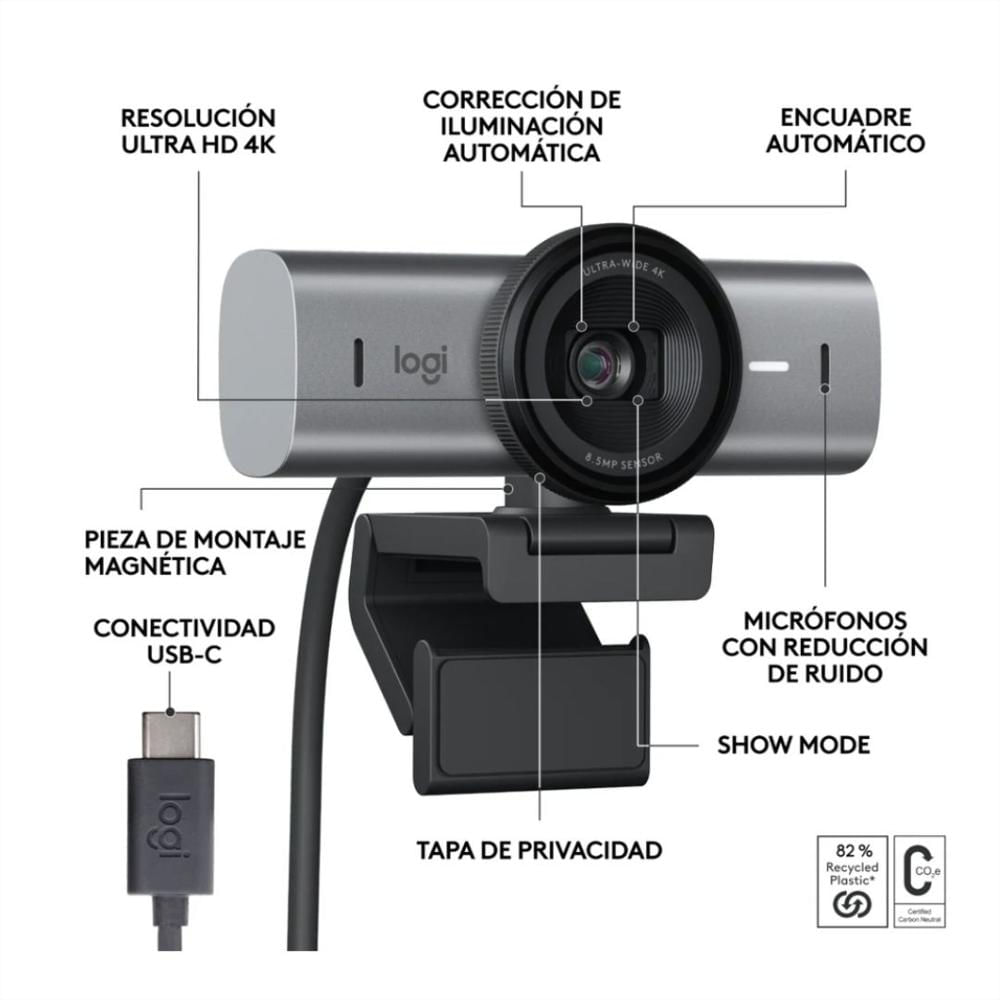 Cámara Web Logitech Mx Brio img #2
