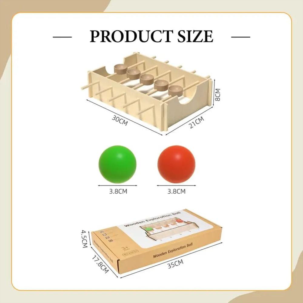 Juego De Habilidad, Rompecabezas De Bolas De Madera img #4