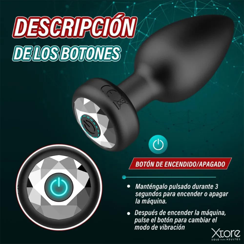 Plug Anal Vibrador Próstata Inalámbrico Interactivo App Celular img #5