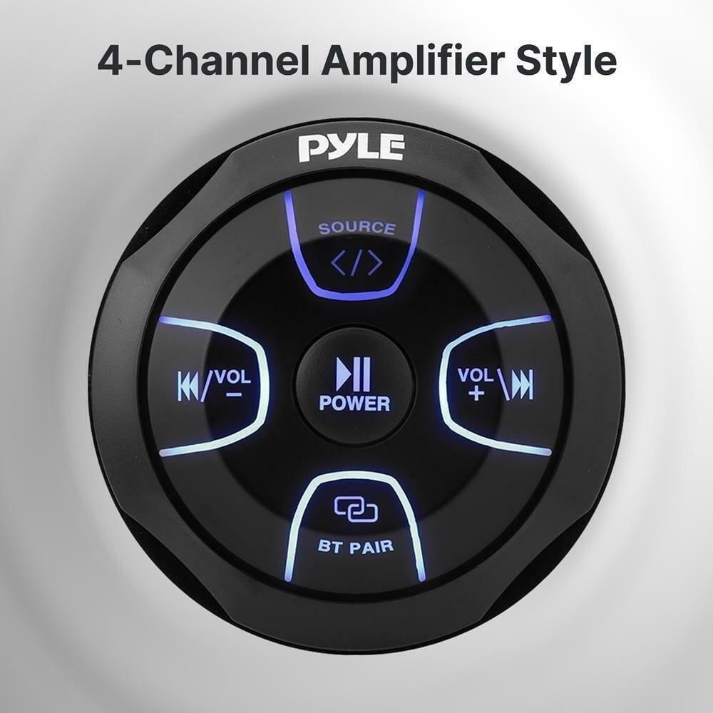 Controlador De Audio Bluetooth Pyle 300W Impermeable Para Uso Marino img #2