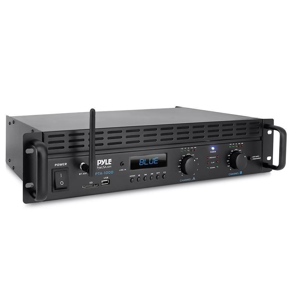 Amplificador Profesional Pyle Pta1000bt Bluetooth 2 Canales 2000W img #1