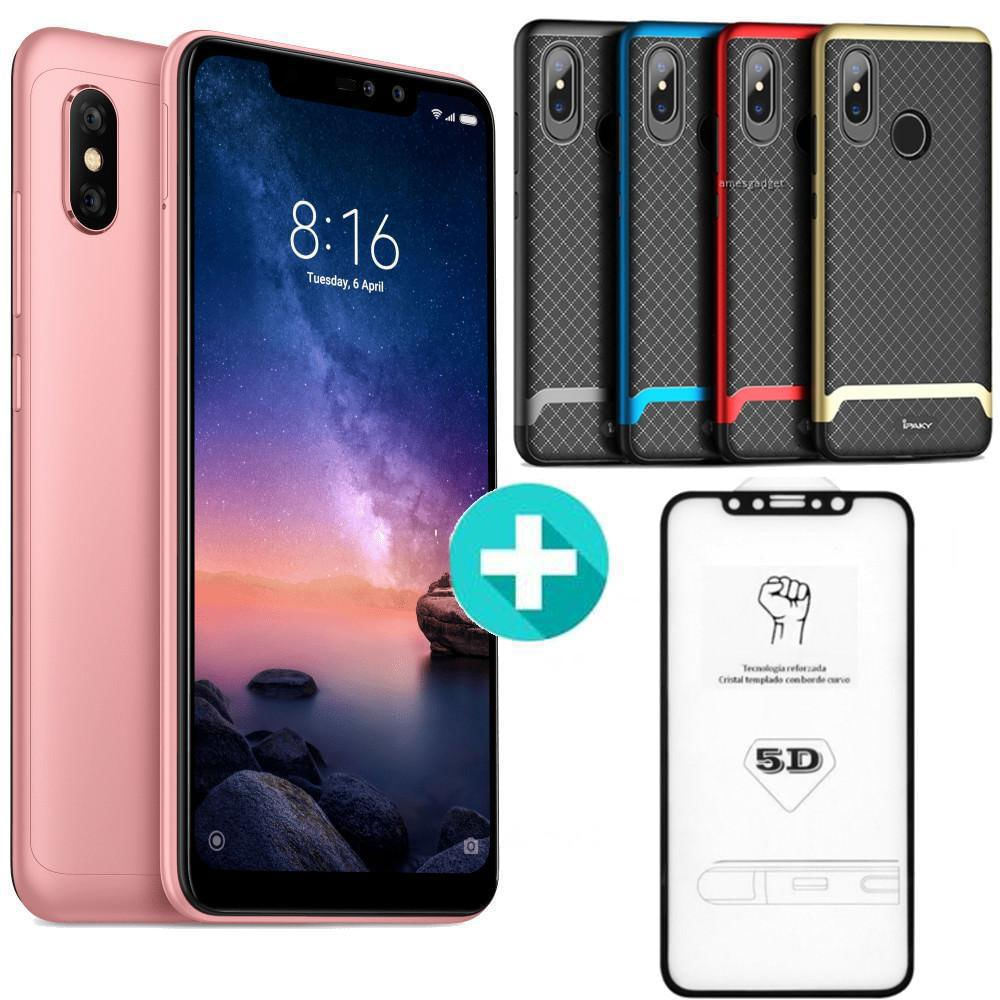 Celular Xiaomi Note 6 Pro Rosa 64Gb + Forro Ipaky +Vidrio 5D img #1